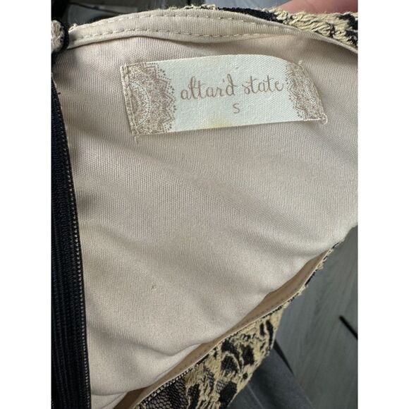 Altar’d State Black and Nude Lace Tulle Dress Size Small Holiday NYE - Picture 6 of 6